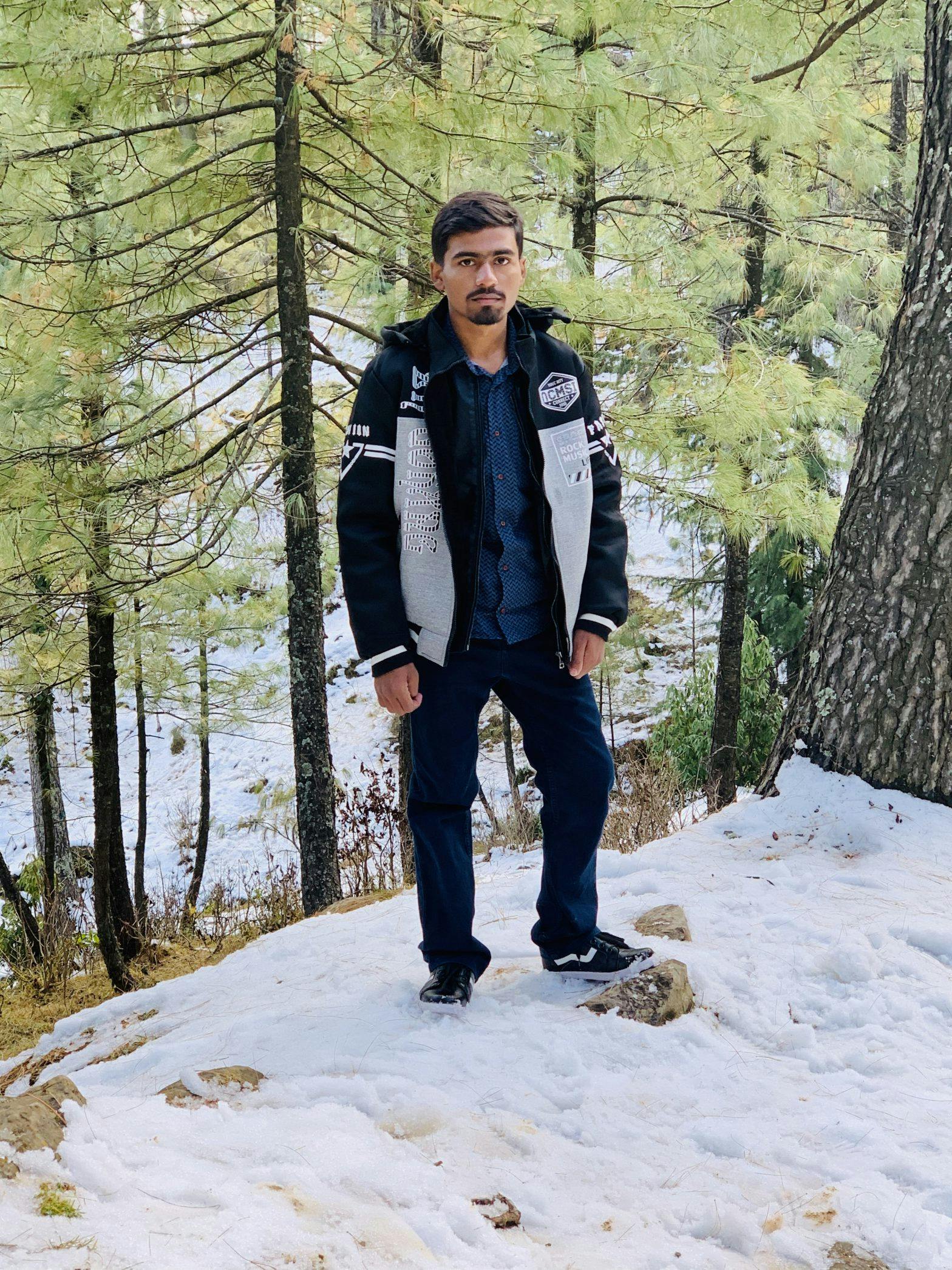 Me standing on snow in murree